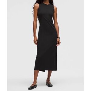 nulu twist front midi dress Nulu front twist midi dress : r/lululemon